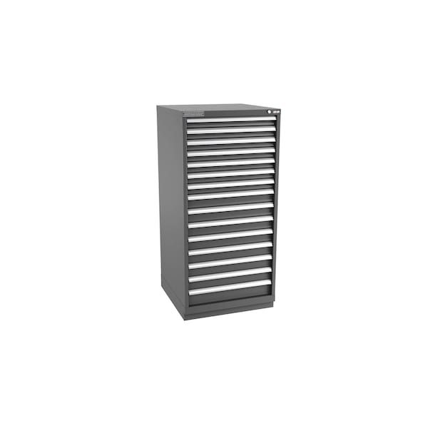 Champion Tool Storage Modular Drawer Cabinet, 15 Drawer, Dark Gray, Steel, 28 in W x 28-1/2 in D x 59-1/2 in H S27001501ILCFTB-DG - main